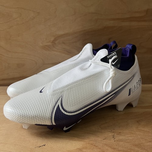 Nike Vapor Edge Pro 360 Football Cleats White/Purple CV6345-104 Men’s Size 13 - 第 2/8 張圖片