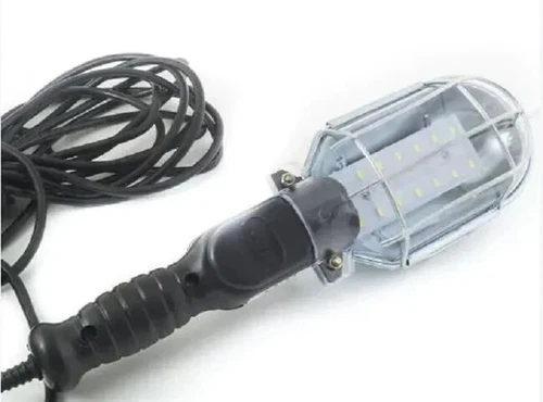 LAMPADA TORCIA LAVORO CON GANCIO ELETTRICA LED CAVO 10MT OFFICINA INTERRUTTORE