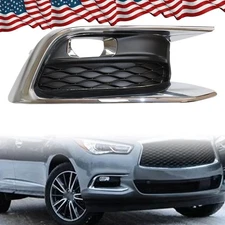 For 16-20 Infiniti QX60 Right RH Side Front Bumper Fog Light Bezel Cover New