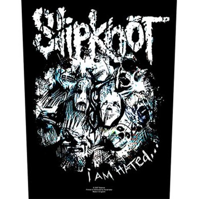 Slipknot Back Patch I am Hated Band Logo new Official Black Size One Size