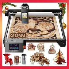 Longer RAY5 130W High Precision Laser Engraving and Cutting, 20W Laser Engraver