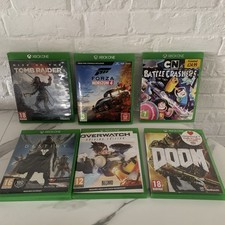 Xbox One Game Bundle Forza 4 , CN battle crashers , Tom raider, doom 6x Games