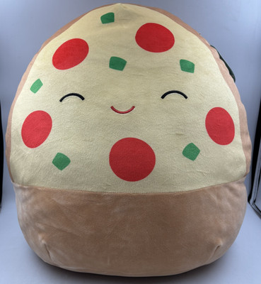 Squishmallows Pep the Pepperoni Pizza Soft Yellow Stuffed Plush 18'' Kellytoy NWT