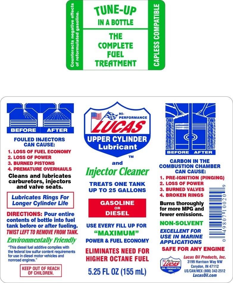 Lucas Oil 10020 Upper Cylinder Lube/Fuel Treatment - 5.25 fl oz (Pack of 12)