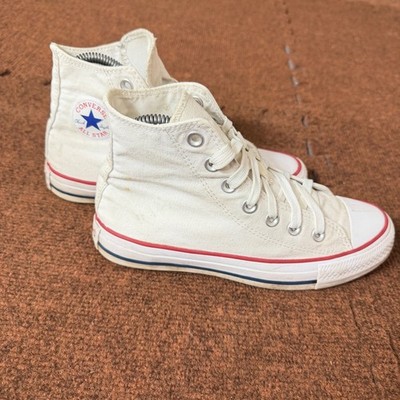Converse Chuck Taylor All Star High Top Sneakers White Canvas Mens 4 Womens 6 B-