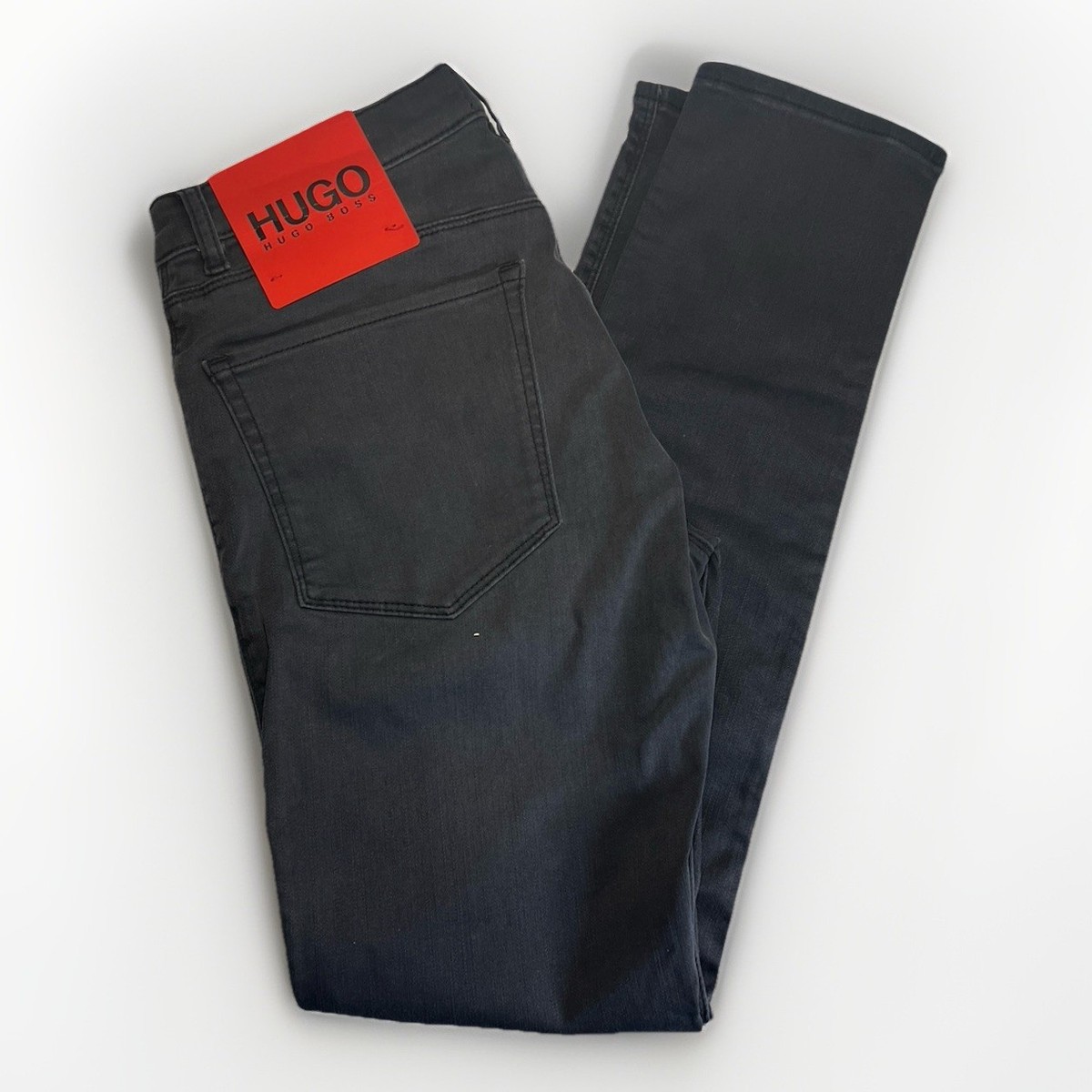 えねモン。新品未使用タグ付き。HUGO BOSSのスラックス＆ジーンズ Hugo Boss Hugo 734 Jeans Charcoal 30x32 New With Tags Retail $178