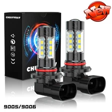 LED Fog/Driving Light Bulbs Kit 9145 9140 9005 H10 High Power Bright White 6500K