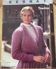 Bernat Handicrafters Booklet #518 - Venetian Knit Sweaters - Styles 1075 & 1076
