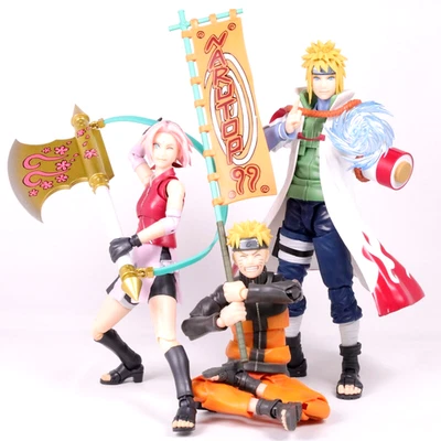 S.H.Figuarts Naruto & Sakura Haruno & Minato Namikaze -NARUTOP99 Edition- Bandai - Image 1 of 4