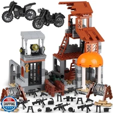 Finger Rock Military Base Building Block Set, WW2 Army War Access