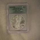 U.S. Mint 2000-W American Silver Eagle 1 oz .999 Silver Business ICG MS69 #00870