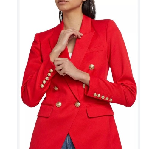 L'agence Kendi Long Blazer in High Risk Red size 00 WS - Picture 3 of 8