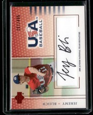 2005 UD USA Baseball National Team #JB 2005 Signatures Black Jeremy Bleich #/495