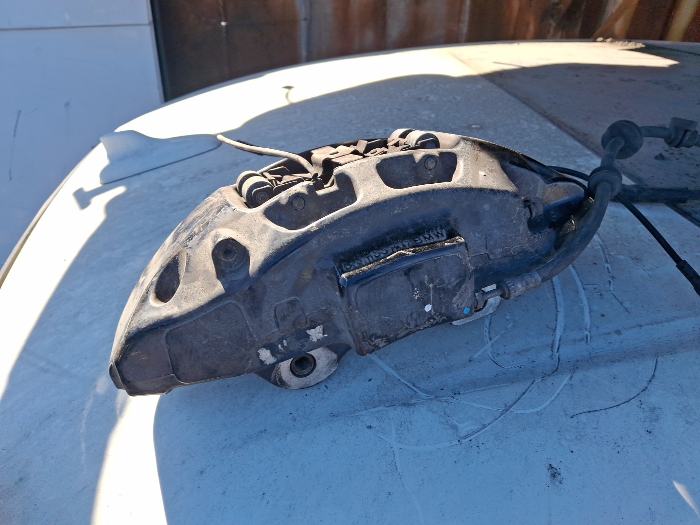 2016 Ghost Wraith Front Left Brake Caliper Black 34116855461 Rolls Royce Dawn