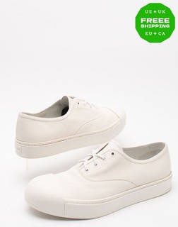 RRP€495 PRADA Leather Sneakers US12 EU45.5 UK11 Logo Grainy Made in Italy