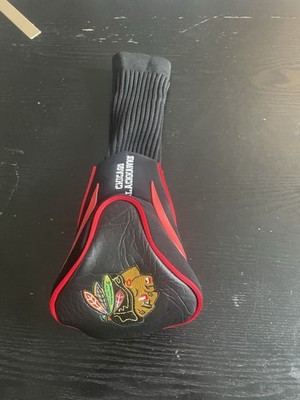 Chicago Blackhawks TEAM GOLF Golf   X   Logo w Spell Out Hybrid Head Cover -Cool