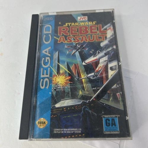 Star Wars: Rebel Assault Untested Sega CD, 1993 Box and Instructions