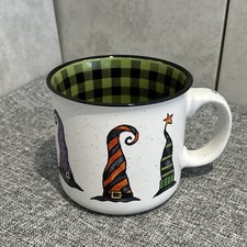 HALLOWEEN Cobwebs & Cauldrons OFF DUTY WITCH Large Stoneware Soup / Mug