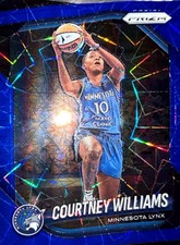 2025 Panini Prizm WNBA #69 Courtney Williams Blue Velocity Prizm Minnesota Lynx