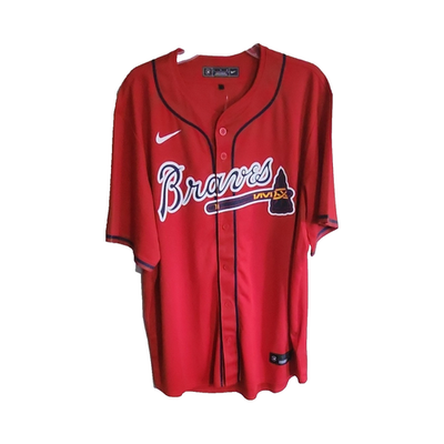 #ad Nike Atlanta Braves Major League Baseball MLB Red Jersey XL Baseball Shirt $80.00