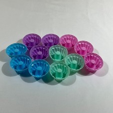 12pc Silicone Mini Fluted Cake Molds Bundt Style Pastel Baking Cups Jelly Molds