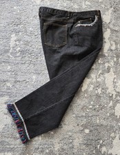 Ruby Rd. Black Southwestern Capris With Trim Womens Size 16