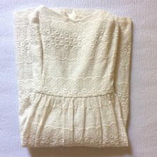 Nine West Summer dress fit & flare - Ivory cotton broderie anglaise - UK 8/S
