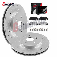 Front Drilled Rotors + Brake Pads Kit for Chevrolet Equinox Torrent Saturn Vue