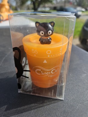 Rare 2004 Sanrio Choco Cat Vintage Hello Kitty Kitchen Timer Orange NIB