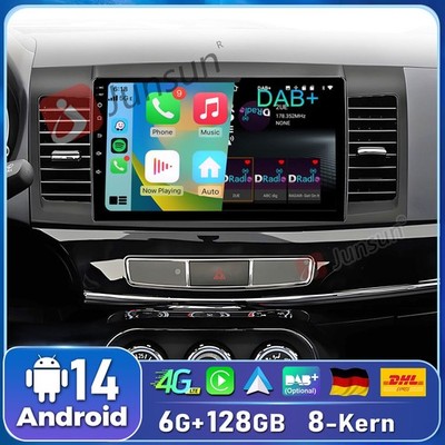 6G+128GB CarPlay Android 14 Autoradio Für Mitsubishi Lancer 2008-2012 DSP DAB+BT