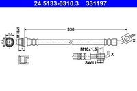 Bremsschlauch ATE 24.5133-0310.3 FüR Ford Volvo S60 134 MAX V60 WA6 XC60 V70 S80