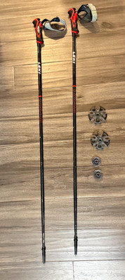 LEKI Airfoil 3D Lightweight Aluminum Ski Poles for Downhill Skiing