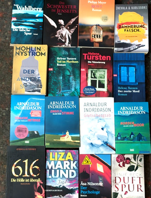 Bücherpaket 16x Thriller Indridason Marklund+Nilsonne+Tursten+Wahlberg+Karlsson