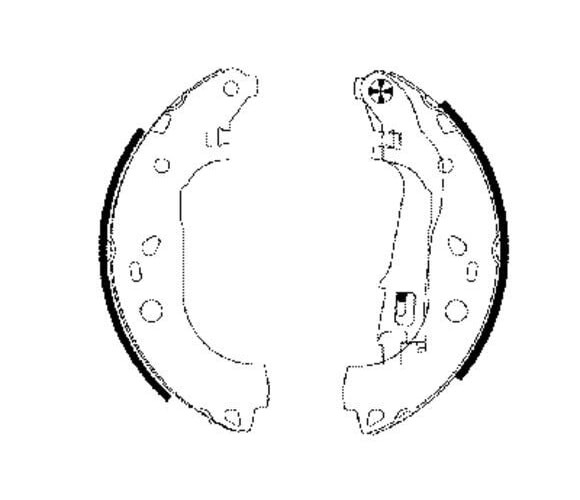 Bremsbackensatz Hinten Opel Fiat Lancia Cadillac Textar Trommelbremse 91062000-image