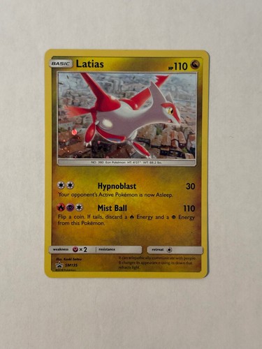 Latias - SM135 Holo Promo Sun & Moon Promo Pokemon Near Mint