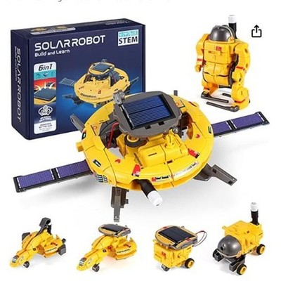 STEM Science Bulidng Kit, Space Toy, 120 pieces, yellow