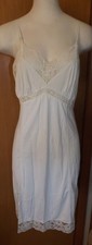 Vintage 60s Retro Pennys White Regular Slip Size 38 Lace Accent Mid Century MCM