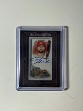 2022 Topps Allen & Ginter #MA-JW Jesse Winker Black Framed Mini Auto Reds /25