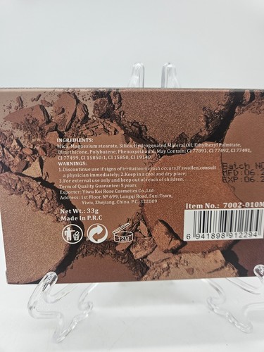 MISS ROSE Double-sided 4 Bronzers 8 Blushes 4 Highlighters Face Palette & Brush - Picture 5 of 7