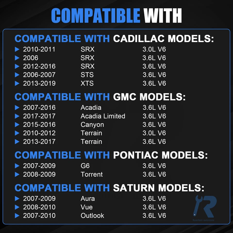 Motor de arranque apto para Chevy Traverse 09-17 GMC Acadia 07-16 3.6L 17986 17997 Foto 3 de 4