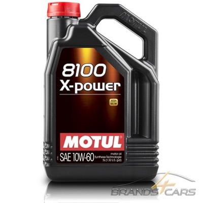 5 L MOTUL 8100 X-POWER 10W-60 MOTOR-ÖL MOTOREN- ÖL HOCHLEICHSTUNGS-ÖL 804