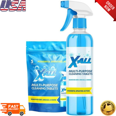 X-ALL Multi-Purpose Cleaner - Spray Bottle and 5x Cleaning Tablets