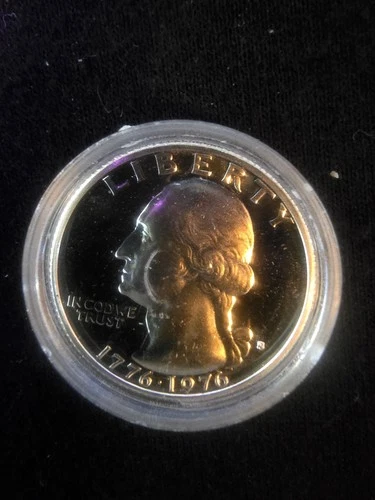 1976-S Bicentennial Proof 40% Silver Washington Quarter In Capsule - Lot of 10