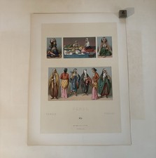 Chromolithographie PERSE - Auguste Racinet - Firmin Didot XIXe - Historique