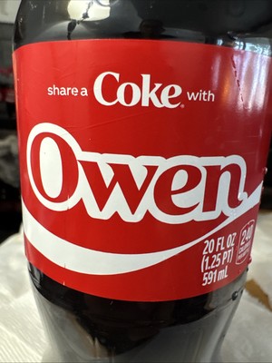 Share a Coke with Owen 2025 Personalized Gift Coca Cola Bottle