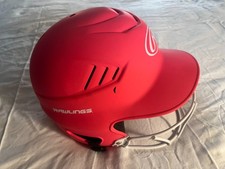 RAWLINGS Girls Youth Pink Batting Helmet RCFH Full Face Guard Sz 6 1/2 - 7 1/2
