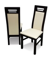 Luxus Design Polster Stuhl StüHle Sitz Lehn BüRo Office Esszimmer Holz K65 Neu