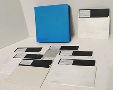 Microsoft C Compiler CP/M 7-Disk Dev Set + CodeView + K-PRO Blue Case