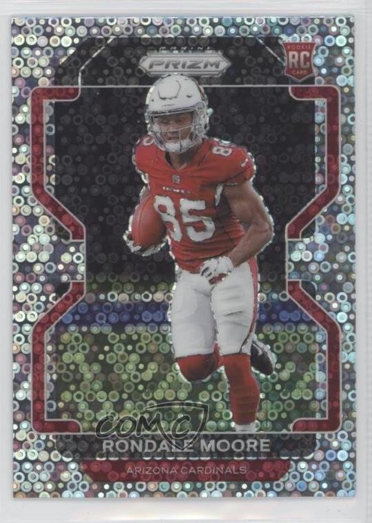 2021 Panini Prizm Rookie No Huddle Prizm Rondale Moore #347 Rookie RC 5ub
