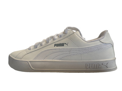 PUMA Smash Vulc Junior Sneaker Jungen Sportschuhe Weiß UK 5.5 EU 38.5